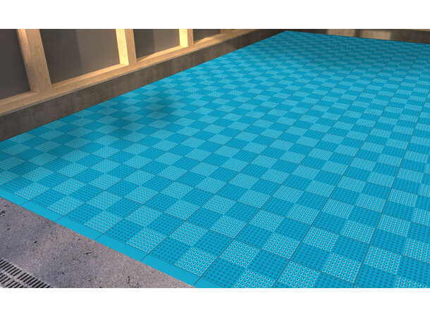 Versoflor UPFLOR® klikkbar gulvflis Light Blue, 30x30cm, 1stk. 