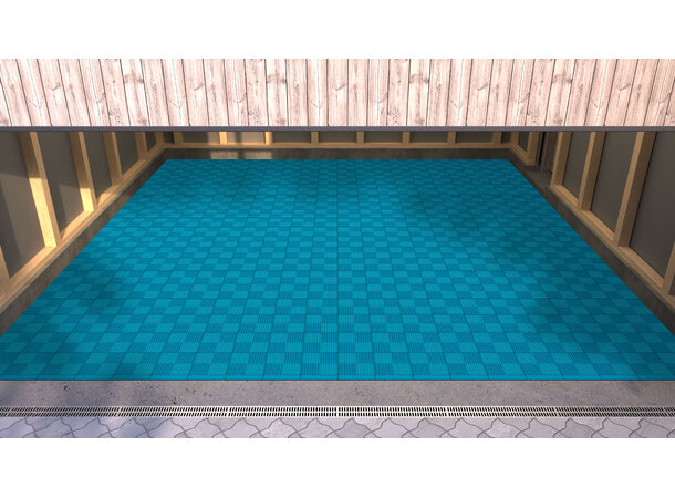 Versoflor UPFLOR® klikkbar gulvflis Light Blue, 30x30cm, 1stk. 