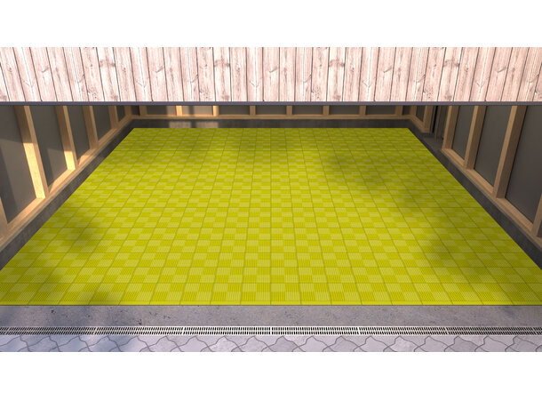 Versoflor UPFLOR® klikkbar gulvflis Sulphur Yellow, 30x30cm, 1stk. 