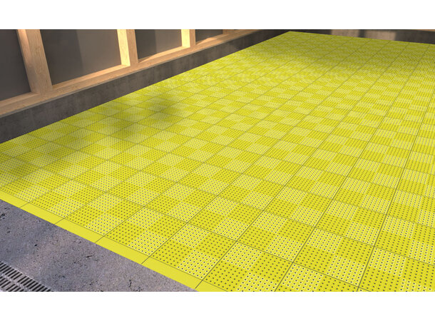 Versoflor UPFLOR® klikkbar gulvflis Sulphur Yellow, 30x30cm, 1stk. 