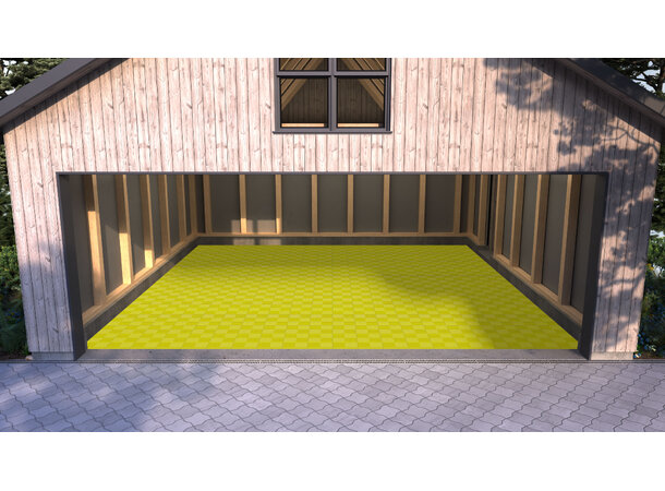 Versoflor UPFLOR® klikkbar gulvflis Sulphur Yellow, 30x30cm, 1stk. 