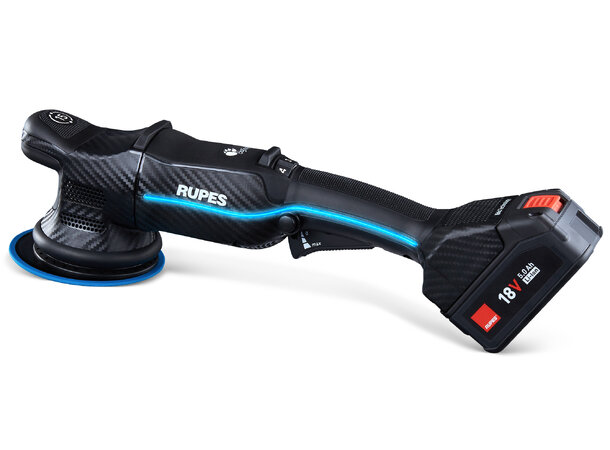 Rupes Bigfoot HLR15 iBrid Poleringmaskin Batteridrev. Inkl. lader og 2 batterier 