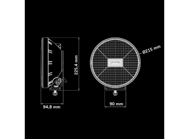 Strands IZE LED OG 9" x3 Fjernlyspakke -