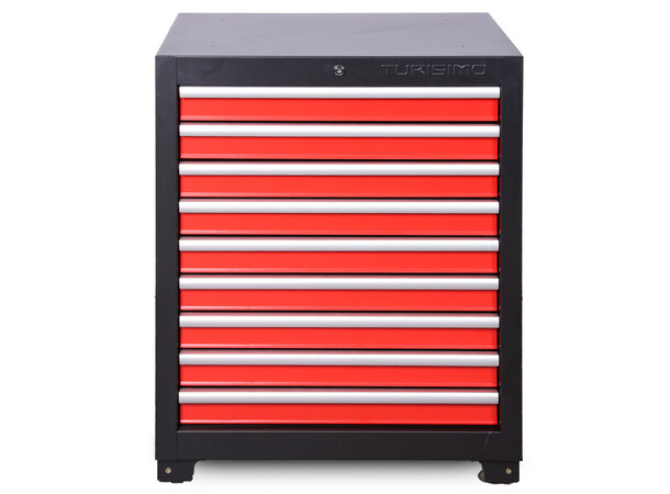 Turisimo 9-skuffers underskap i stål – moderne og robust