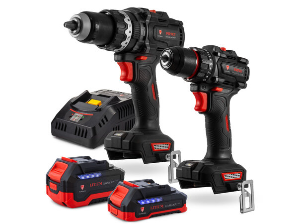 Turisimo Drill pakke 20V Drillpakke m/batteri og lader 