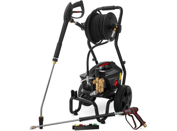 Turisimo HP 510 Pro med tralle & trommel Induksjons-høytrykkspyler 15m slange 