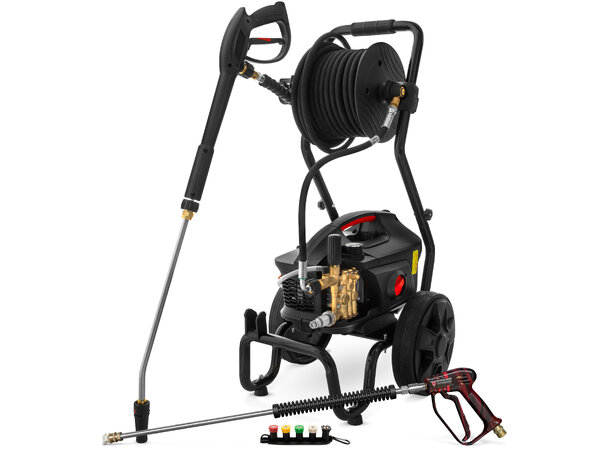 Turisimo HP 510 Pro med tralle & trommel Induksjons-høytrykkspyler 15m slange 