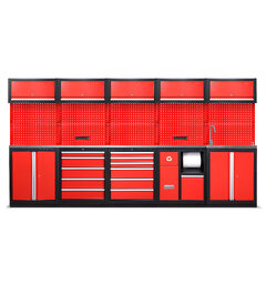 Turisimo innredning 5 seksjoner, servant 340cm bredde