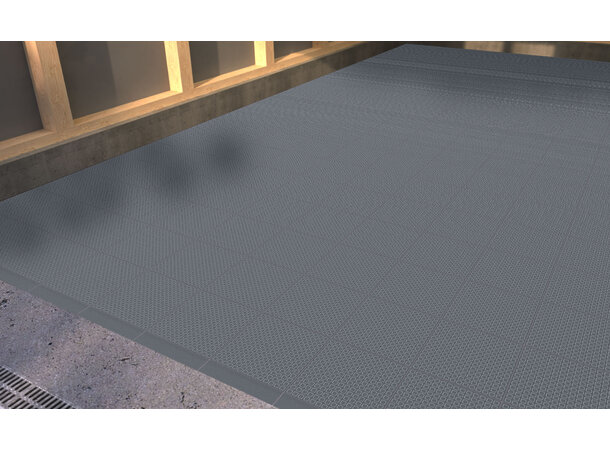 Versoflor TASKFLOR® klikkbar gulvflis Dark Grey, 30x30cm, 1stk. 