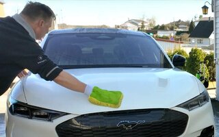 Enkel vårvask av bilen