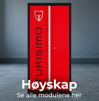 Turisimo garasjeinnredning – Høyskap