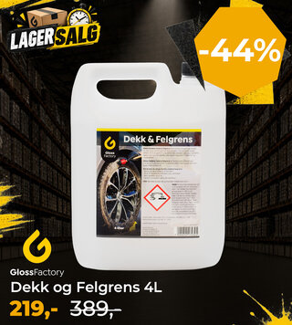 Gloss Factory Dekk og Felgrens