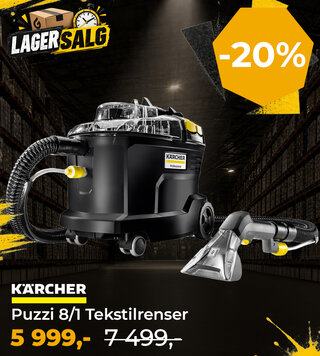 Kärcher Puzzi 8/1 Tekstilrensemaskin