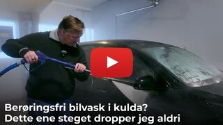 Berøringsfri bilvask i kulda? Dette ene steget dropper jeg aldri