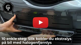 10 enkle steg: Slik kobler du ekstralys på bil med halogenfjernlys