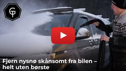 Fjern nysnø skånsomt fra bilen – helt uten børste