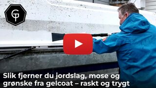 Slik fjerner du jordslag, mose og grønske fra gelcoat – raskt og trygt