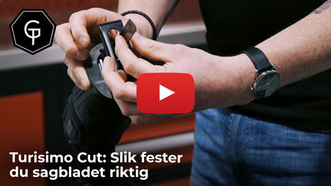 Turisimo Cut: Slik fester du sagbladet riktig