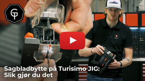  Sagbladbytte på Turisimo JIG: Slik gjør du det