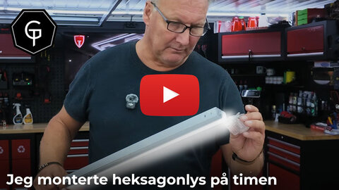  Jeg monterte heksagonlys på timen
