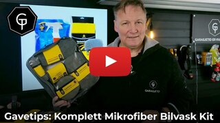 Gavetips: Komplett Mikrofiber Bilvask Kit