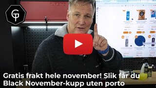 Gratis frakt hele november! Slik får du Black November-kupp uten porto