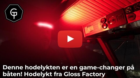 Denne hodelykten er en game-changer på båten! 🔴 Hodelykt fra Gloss Factory