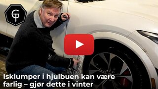 Isklumper i hjulbuen kan være farlig – gjør dette i vinter