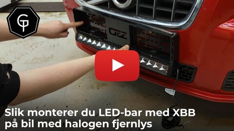  Lysmontasje Volvo V70 (2011) – Slik monterer du LED-bar med XBB