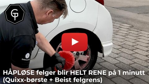 HÅPLØSE felger blir HELT RENE på 1 minutt 🔥 (Quixx-børste + Beist felgrens)