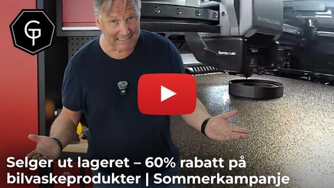 Selger ut lageret – 60% rabatt på bilvaskprodukter! | Garasjetid Sommerkampanje