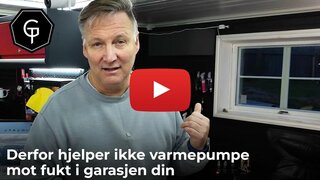 Derfor hjelper ikke varmepumpe mot fukt i garasjen din