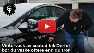 Vintervask av coated bil: Derfor bør du vaske oftere enn du tror