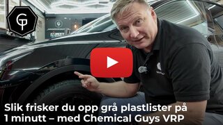 Slik frisker du opp grå plastlister på 1 minutt – med Chemical Guys VRP