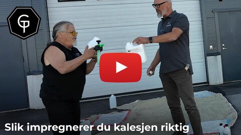 Slik impregnerer du kalesjen riktig – Gloss Factory Marine