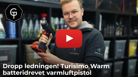 Dropp ledningen! Turisimo Warm batteridrevet varmluftpistol