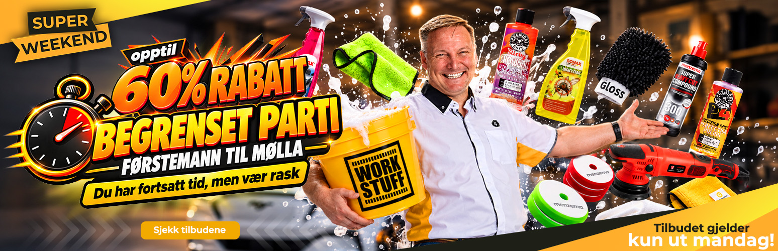Super Weekend - Begrenset parti med vaske og poleringspakker til elleville rabatter
