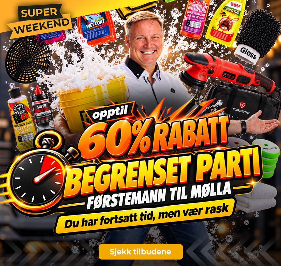 Super Weekend - Begrenset parti med vaske og poleringspakker til elleville rabatter