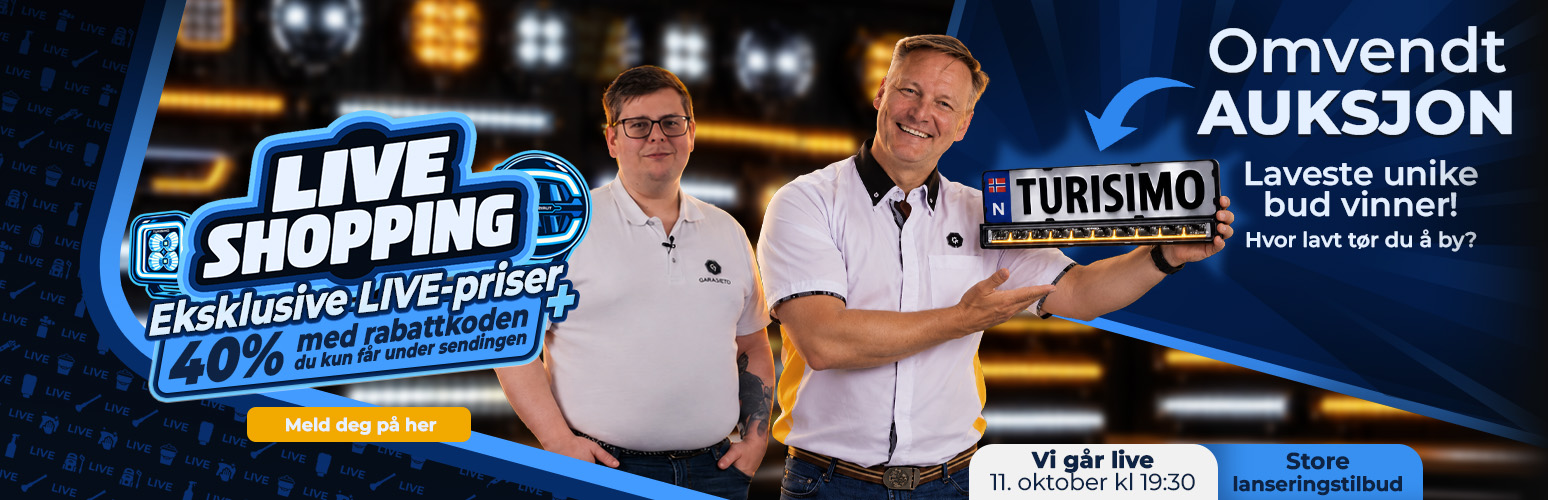 Liveshopping om Ekstralys - Få eksklusiv rabattkode direkte under sendingen
