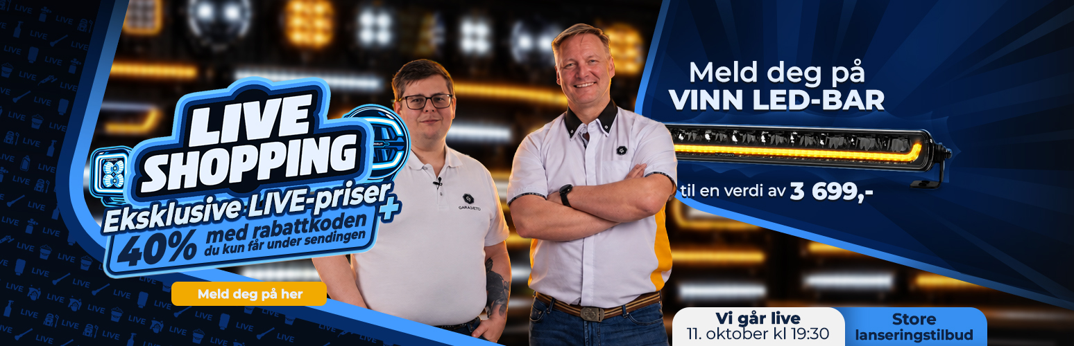 Liveshopping om Ekstralys - Få eksklusiv rabattkode direkte under sendingen
