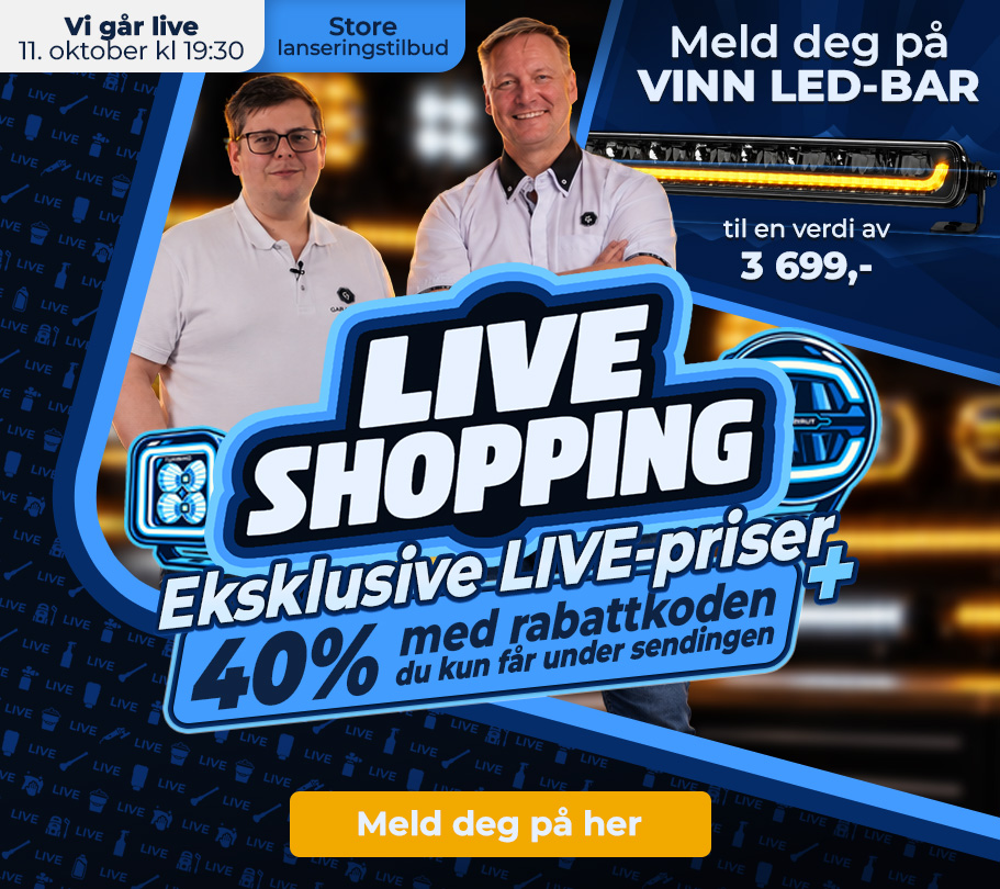 Liveshopping om Ekstralys - Få eksklusiv rabattkode direkte under sendingen