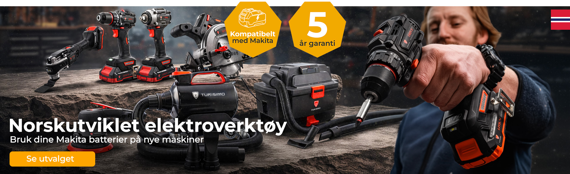 Turisimo Elektrovekrtøy kompatibelt med Makita