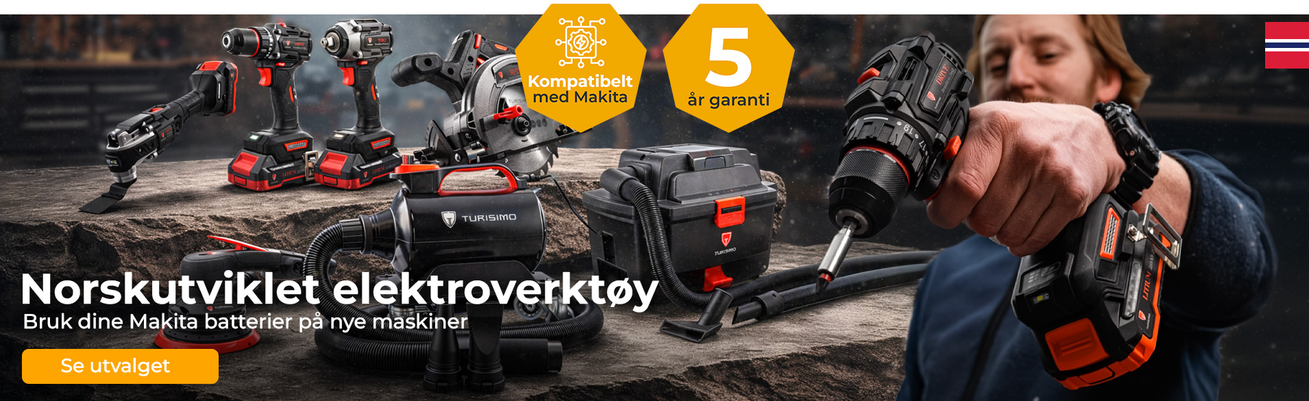 Turisimo Elektrovekrtøy kompatibelt med Makita