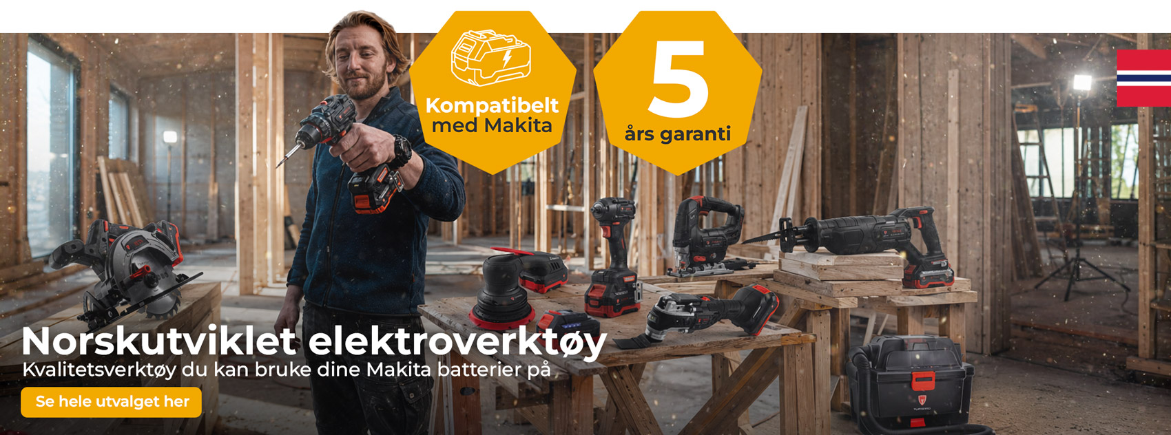 Turisimo Elektrovekrtøy kompatibelt med Makita