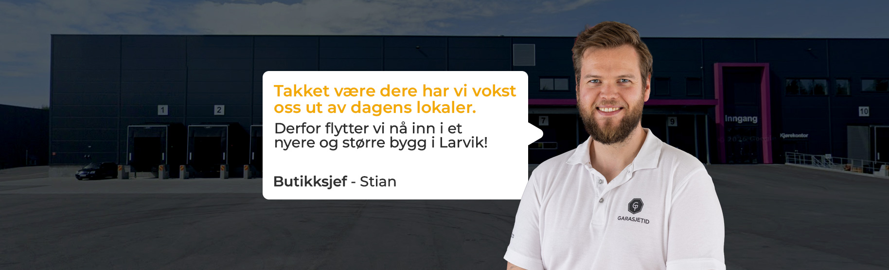 Vi vokser og flytter inn i større lokaler